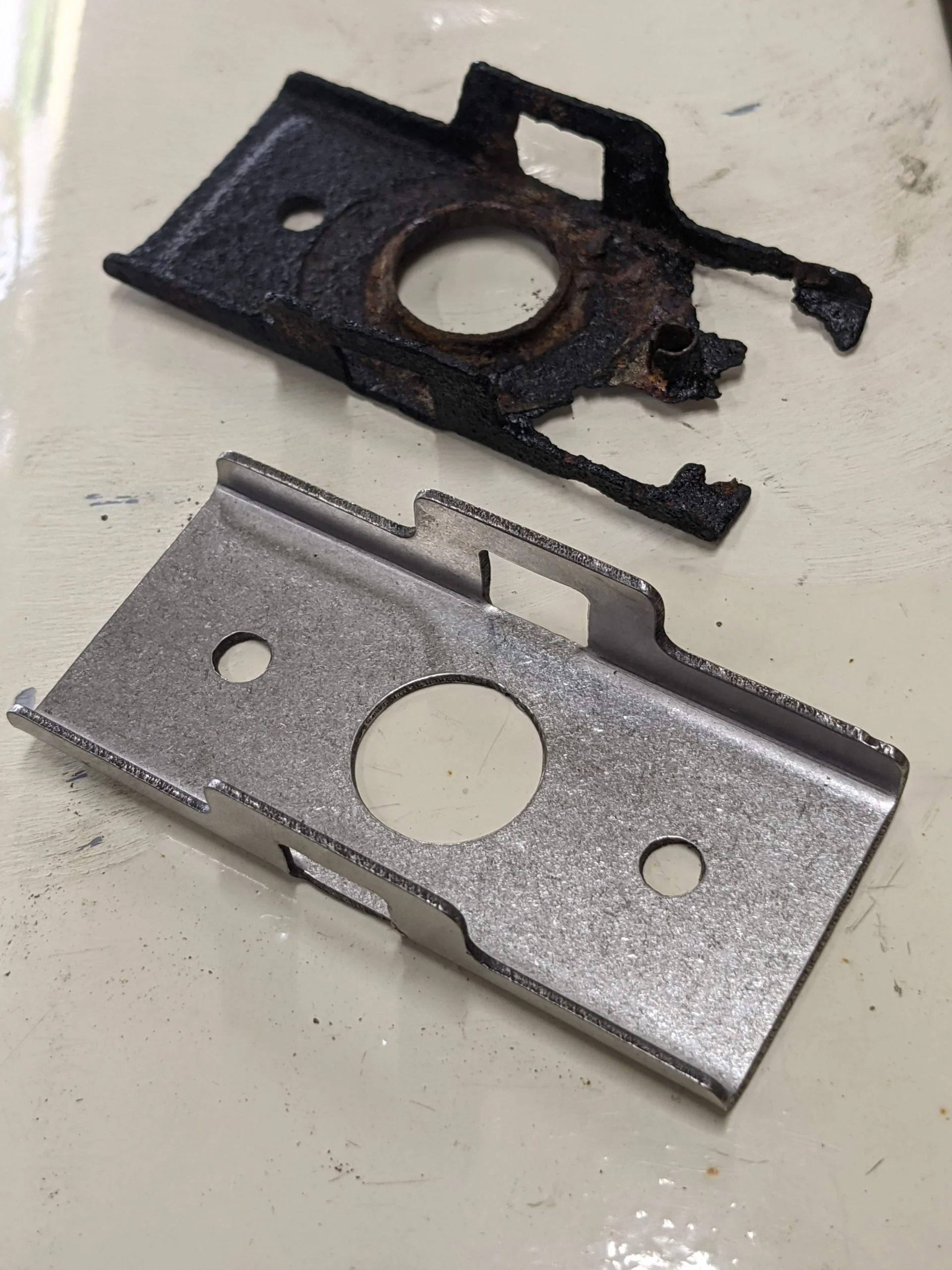 FAIRLADY Z JDM LONG STALK FENDER MIRROR UNDER BRACKET, STAINLESS STEEL - Image 7